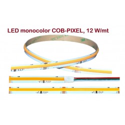 Tira PIXEL LED Digital Flexible 24V 12W/mt COB IP20 Monocolor, venta por metros